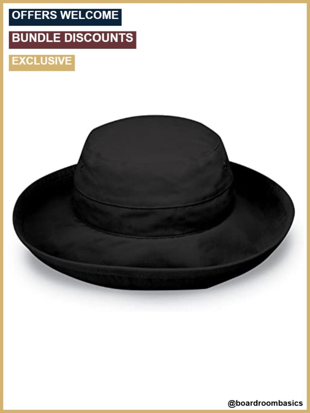 UPF 50+ Women's Sun Hat Wide Brim Packable Adjustable Microfiber